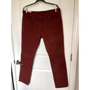 Abercrombie & Fitch Men's Burgundy Skinny Jeans